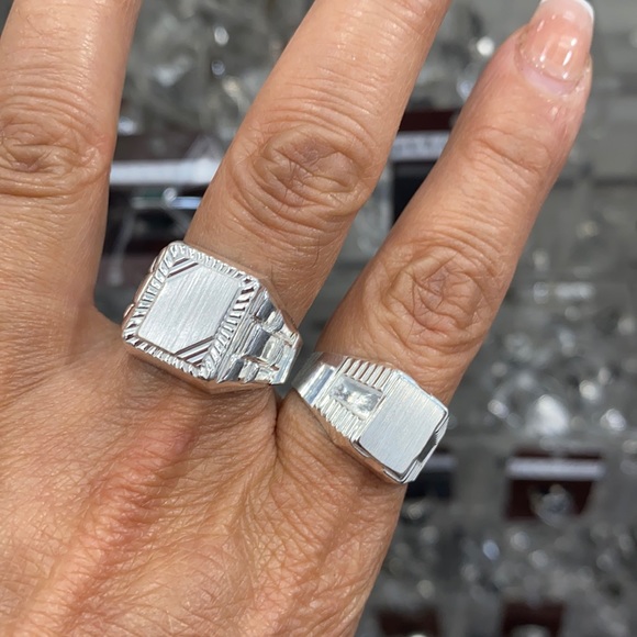 Men's Signet Ring 14mm size 7 8 9 10 11 12 13 - Picture 4 of 9